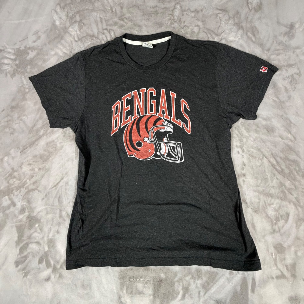 Homage Cincinnati Bengals T-Shirt Mens XL Charcoal Gray Tri-Blend NFL Football